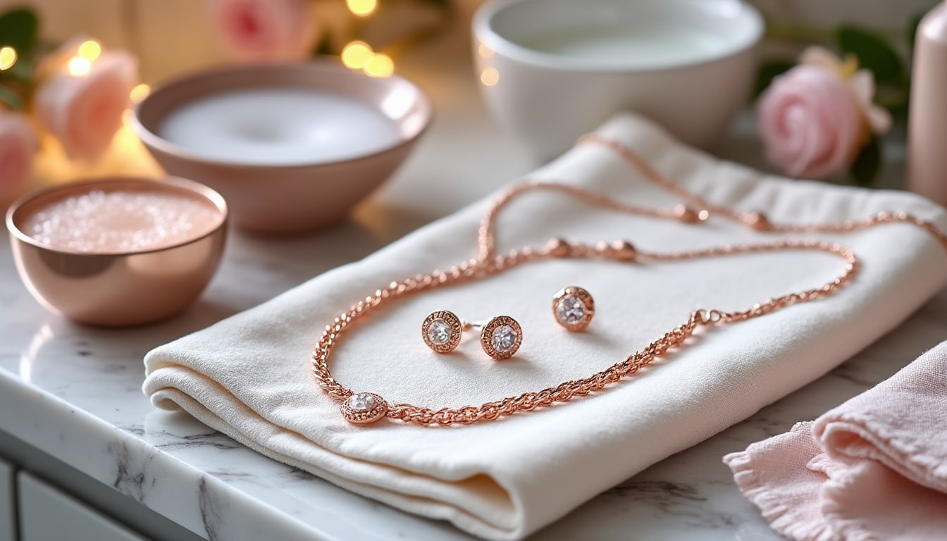 découvrez les astuces et conseils essentiels pour bien entretenir et nettoyer vos bijoux en or rose. préservez leur éclat grâce aux bons gestes et prolongez leur beauté au quotidien.