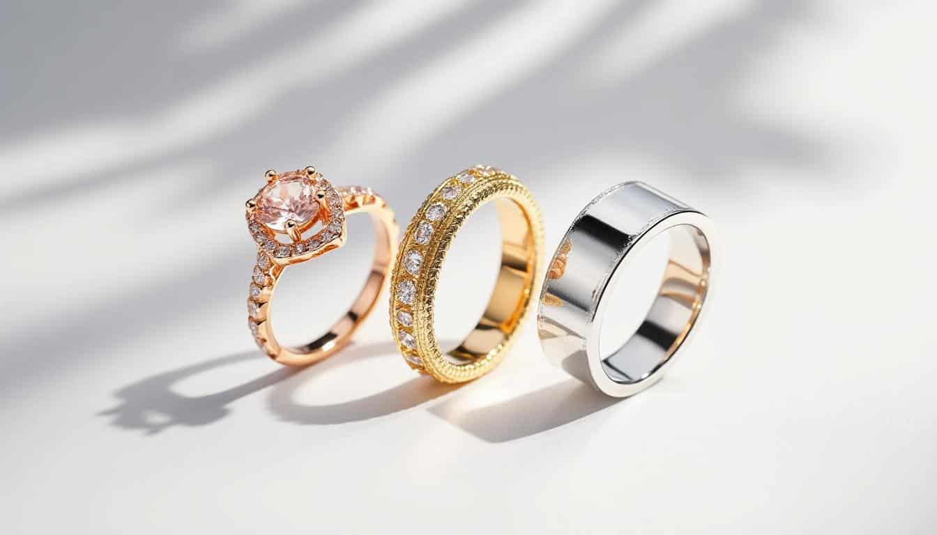 découvrez simplement les différences entre l'or rose, l'or jaune et l'or blanc : composition, couleurs et caractéristiques pour bien choisir vos bijoux.