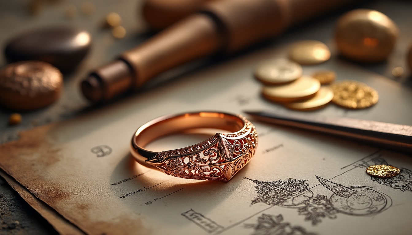 découvrez l’histoire fascinante et méconnue de l’or rose dans la joaillerie : de ses origines mystérieuses à son rôle dans la haute couture, plongez dans l’univers unique d’un métal précieux adulé par les créateurs du monde entier.