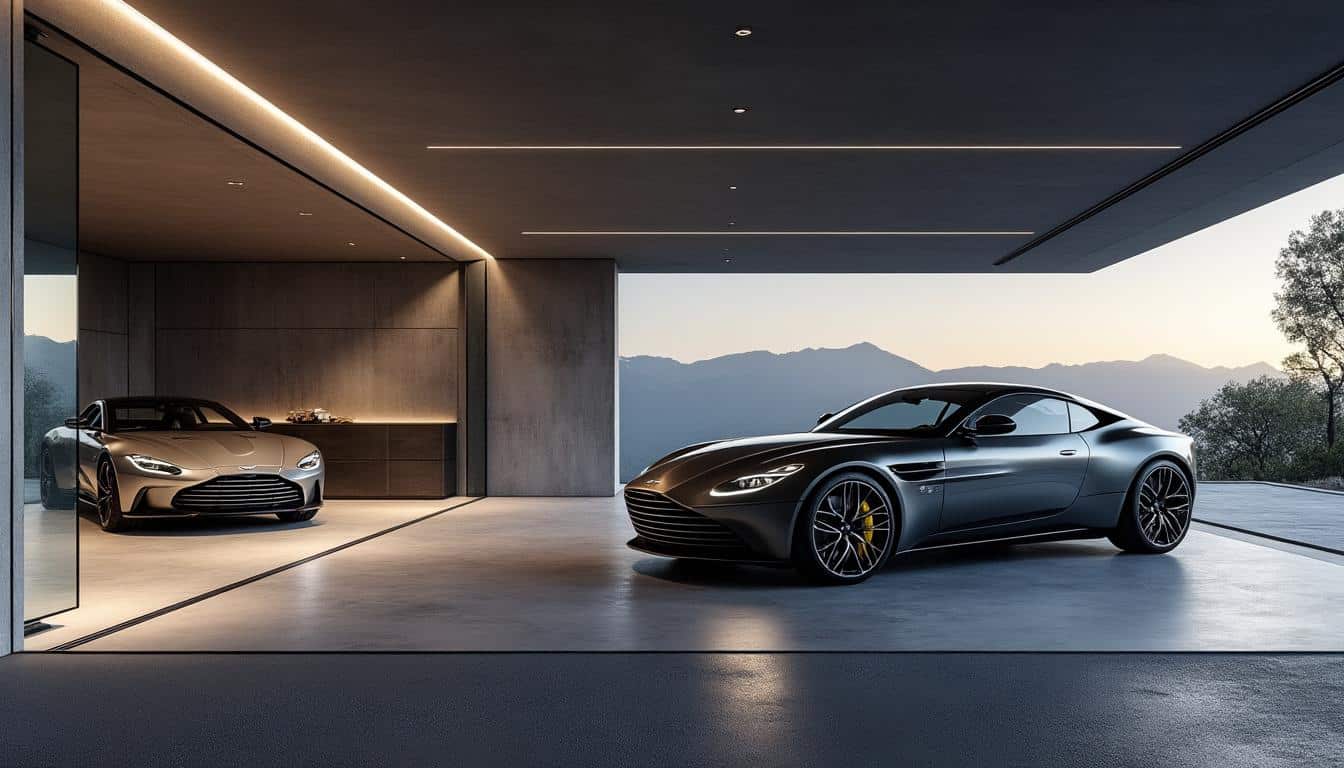 aston martin s'associe à des architectes renommés pour créer des garages privés alliant élégance et fonctionnalité, offrant un espace unique pour vos véhicules de prestige.