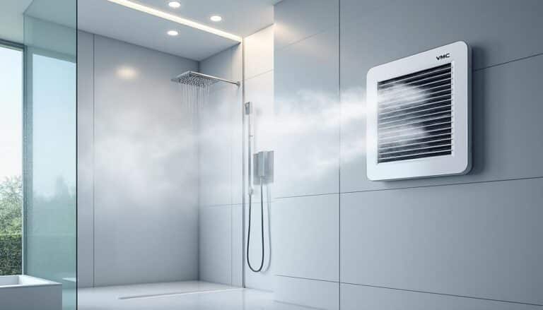 assurez une évacuation efficace de la condensation dans votre pièce d'eau grâce à l'extraction performante de la vmc, pour un air sain et une protection optimale contre l'humidité.