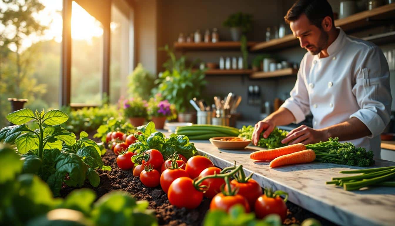 découvrez comment l'agriculture régénératrice fournit des ingrédients de haute qualité aux chefs étoilés, alliant durabilité et excellence culinaire.