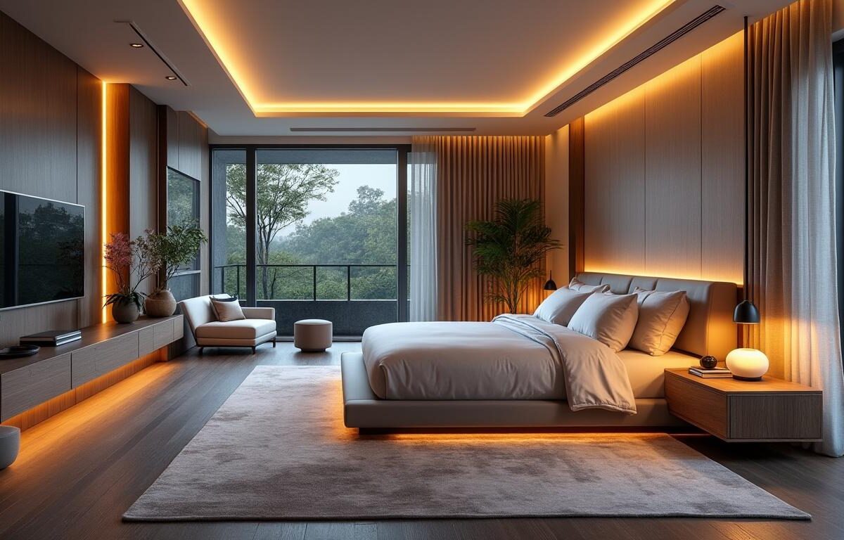 découvrez comment l’éclairage circadien dans les chambres luxueuses favorise un sommeil de qualité en harmonie avec les rythmes naturels du corps.