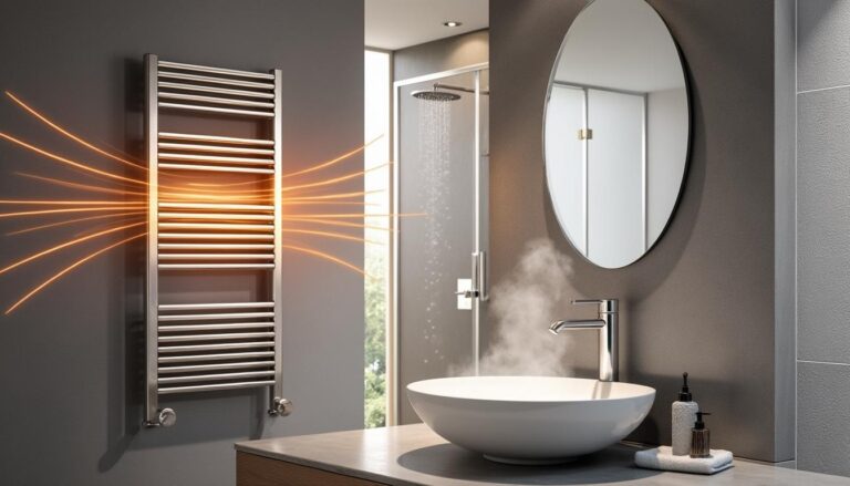 découvrez comment le sèche-serviettes soufflant assure une diffusion homogène de la chaleur dans votre salle d'eau pour un confort optimal et une température agréable.