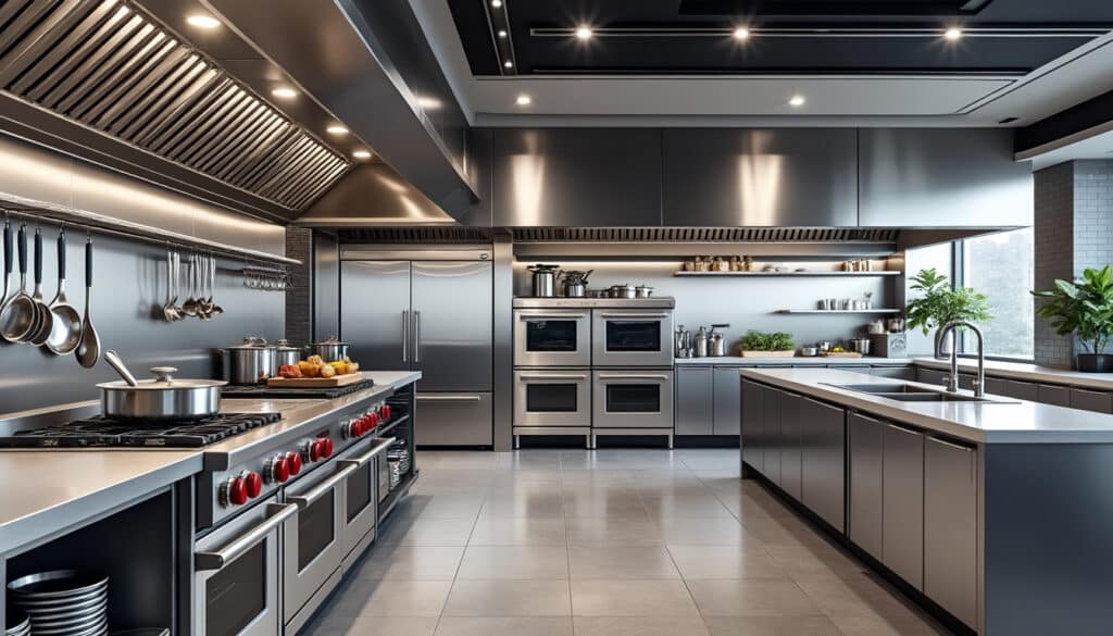 découvrez comment l'acier inoxydable transforme le design des cuisines professionnelles privées en alliant esthétique, durabilité et hygiène pour un espace moderne et fonctionnel.