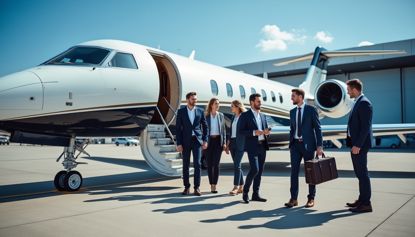 découvrez comment le jet-sharing révolutionne l'aviation privée en rendant les vols en jet accessibles aux cadres, alliant luxe, flexibilité et économies.