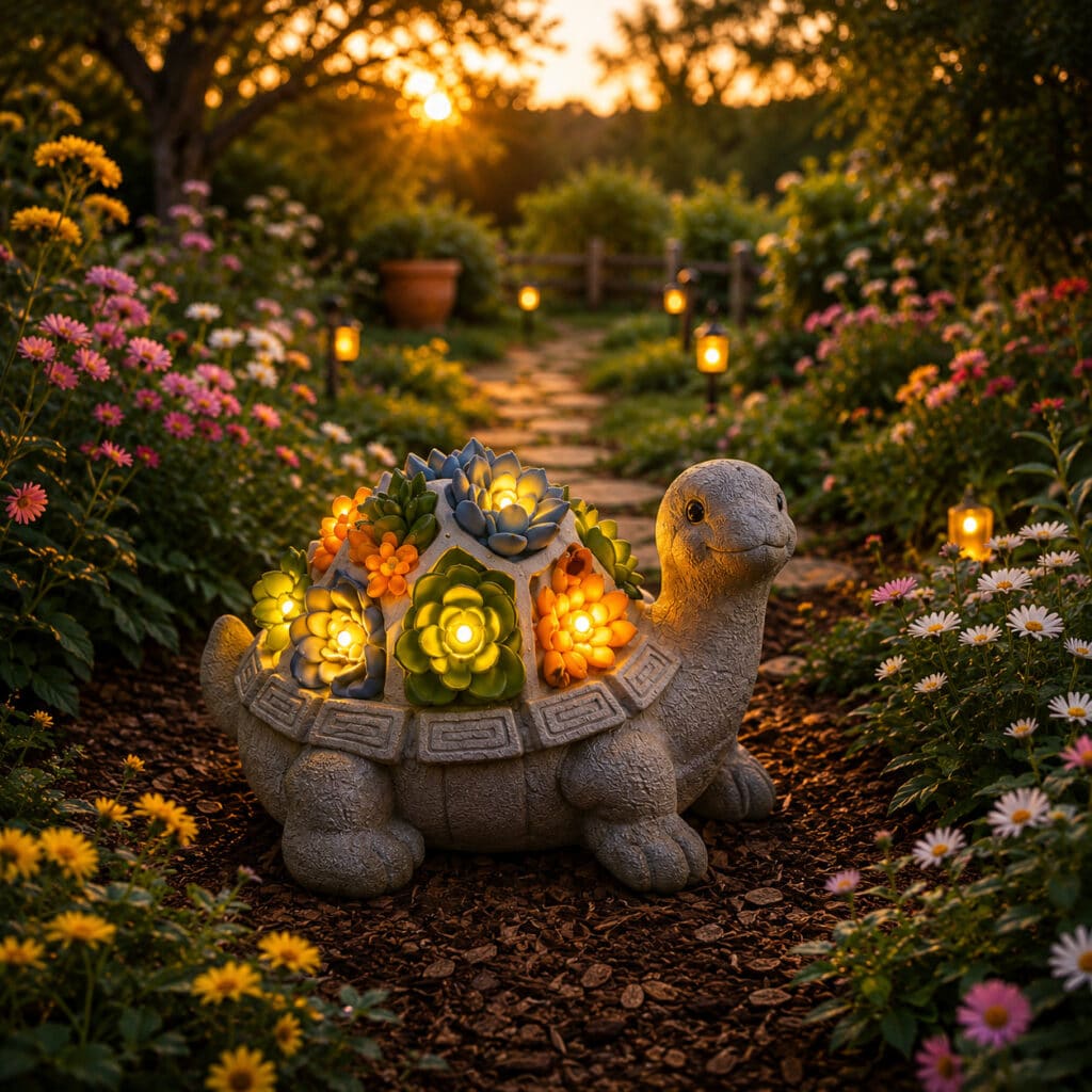 Tortue Statues de Jardin Ornements d’extérieur