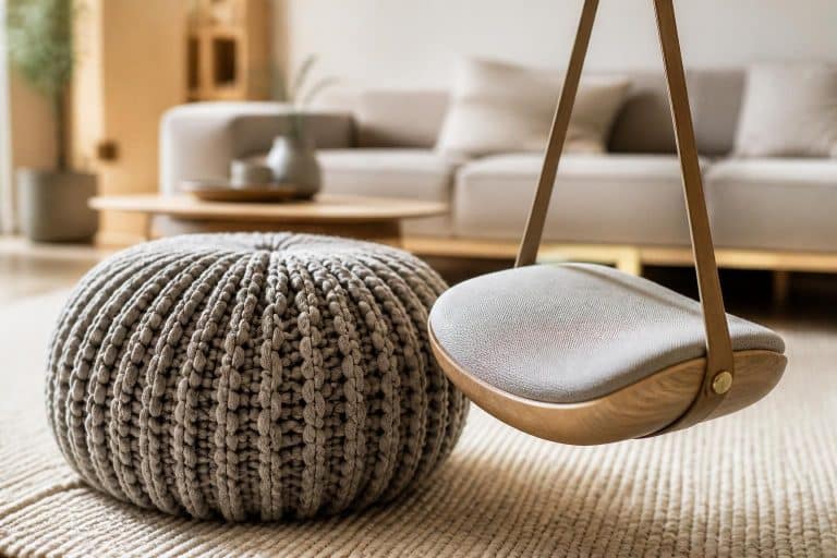 découvrez comment l'ajout d'une assise d'appoint nomade dépend de l'utilisation d'un pouf tricoté, alliant confort et style modulable pour votre espace.