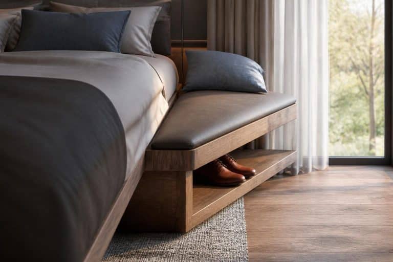 découvrez notre liaison directe entre le banc de lit et l'assise, conçue pour un confort optimal et une praticité facilitant le chaussage au quotidien.