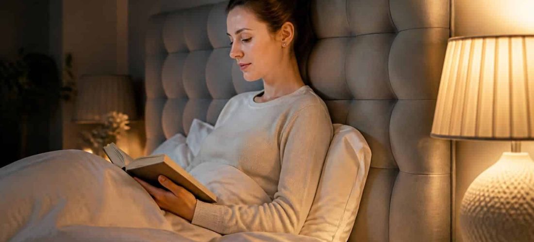 découvrez comment une tête de lit capitonnée améliore le confort du dos lors de la lecture, en offrant un soutien optimal et une posture agréable.