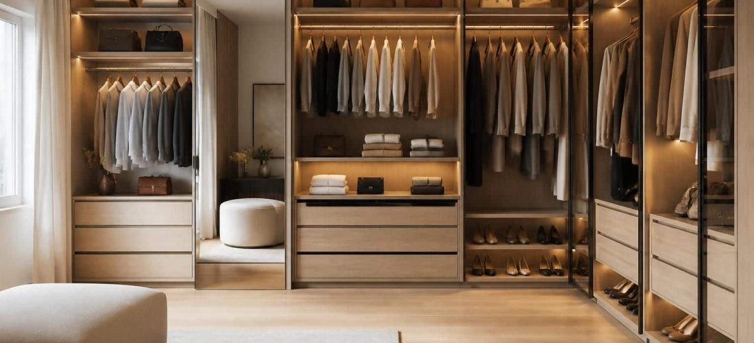 découvrez comment un dressing sur mesure optimise l'organisation de votre garde-robe, alliant fonctionnalité et esthétique pour un espace rangé et personnalisé.
