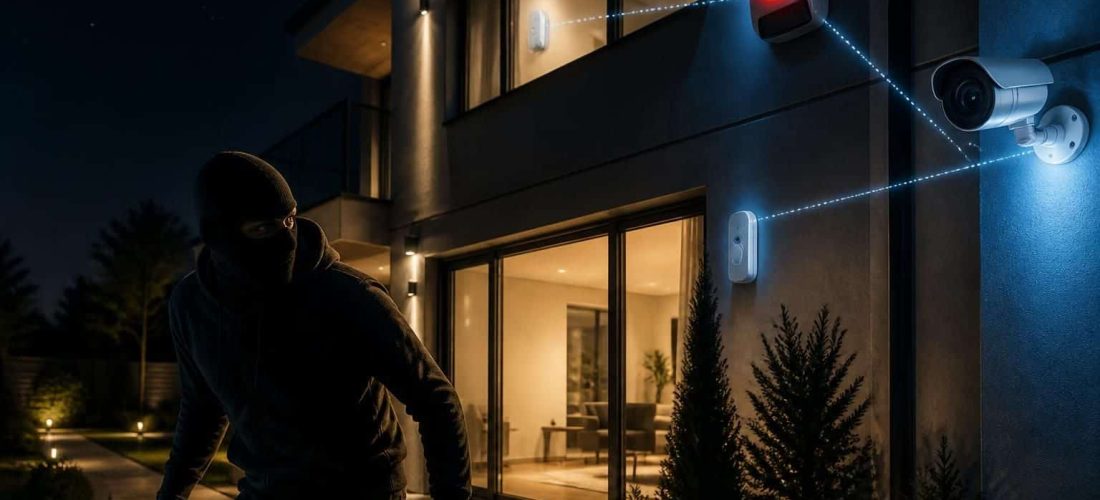 découvrez comment une liaison directe entre une alarme sans fil connectée et des dispositifs de dissuasion efficaces peut protéger votre domicile contre les cambriolages en temps réel.